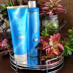 Bath & Body Works True Blue Spa Bundle Exfoliating Body Wash &  Body Cream